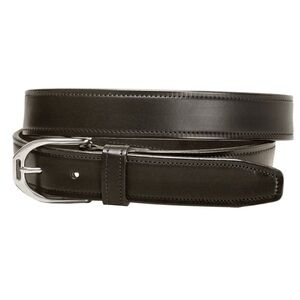 Stirrup Black Leather Belt